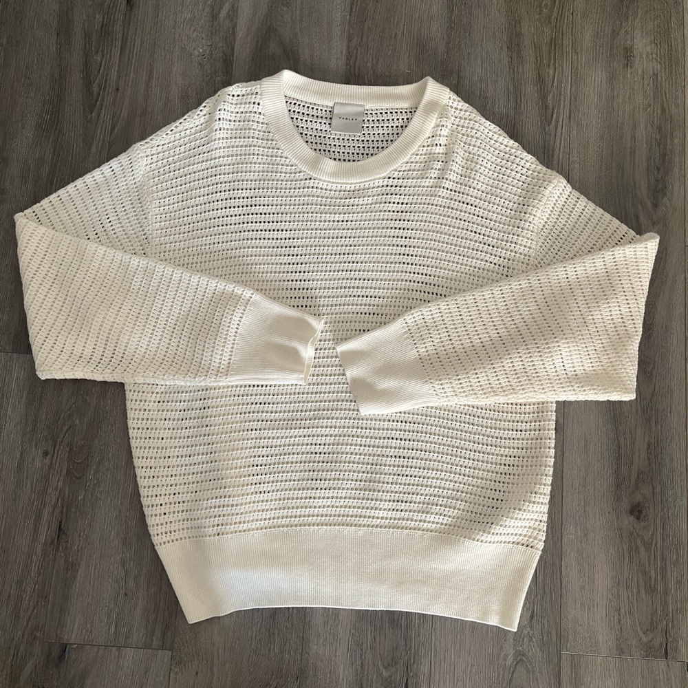 Varley Kershaw Cream Knit Sweater